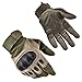 Tactical Gloves , ADiPROD (1 Pair) Hard Knuckle Full Finger for Outdoor Shooting Army Airsoft Gear (Army Green, Medium)