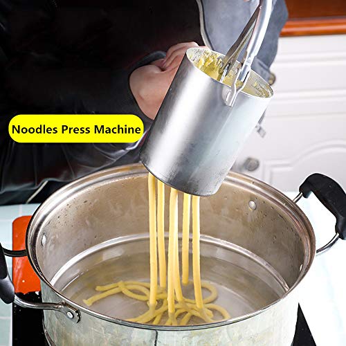 VolksRose Stainless Steel Noodle Maker, Manual Pasta Maker, Fresh Noodles Press Pasta Spaghetti Making Machine, Vegetable Fruit Juicer Kitchen Tool Accessories #4 - Thumbnail 7