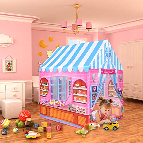 Anyshock Playhouse for Kids Tent,Candy Princess Castle Play House for 1-6 Year Old Children Boys Girls Baby Indoor Outdoor Gifts Toys (Pink) - Thumbnail 6