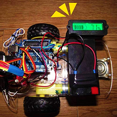 Icstation Voltage Capacity Tester Moudle 12V-48V Lithium-ion Lead-acid Battery Status Indicator LCD Digital Power Monitor for Balance Car Vehicle Skateboard (Green Backlight) - Thumbnail 5