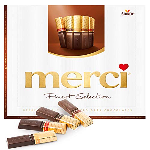 Merci Finest Selection Assorted Dark Chocolates Candy Original German Chocolate 250g/8.81oz - Thumbnail 2