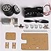 OriGlam Mini Motor Smart Robot Car, Wind Car DIY Puzzle Robot Kit, Windmilling DIY Robot Smart Car, Chassis Car Model and Battery Box For Arduino DIY