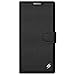 Amzer Wallet Case, PU Flip Case Cover for KeyOne with Built-in Credit/ID Card Slots - Black
