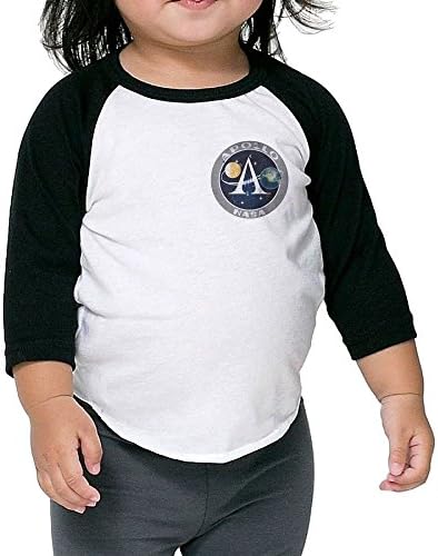 HOT Children's Middle Sleeve T Shirt Tops Apollo Program Apollo Mission Infant Poly-Cotton 3/4 Sleeve Raglan