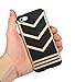 iPhone SE Case, Pasonomi® iPhone SE Bumper Cover, Anti-slip [Shock Absorbing] Flexible Protective Shell Slim Defender Shield Carrying Case for Apple iPhone SE / 5 / 5s (Black/Gold)