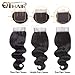QTHAIR 16a Brazilian Human Hair Body Wave with 4x4 Middle Part Lace Closure(14 16 18 with 12 inch,Natural Color) 100% Unprocessed Virgin Brazilian Body Wave Hair Weave Bundles Body Wave Closure