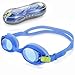 USHAKE Kids Child Swim Goggles, Anti-Fog UV Protection Soft Silicone Frame Swimming Goggles with Clear Lenses, Easy to Use for Kids Children and Early Teens (Ages 4-12)