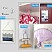 KChoies 20 Pack Four-leaf Shaped Adhesive Sticky Hooks(13.2lb/6kg), Heavy Duty Waterproof Oilproof Reusable Seamless Nail Free Bathroom Kitchen Wall & Ceiling Hooks, Transparent