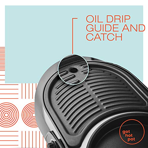 2 Hot+Pot+Interchangeable+Stainless+Teppanyaki