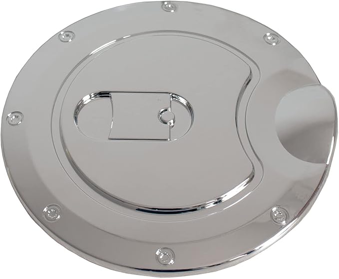 MOCW Chrome Fuel Filler Gas Door Cover Compatible with Ford F150 2009