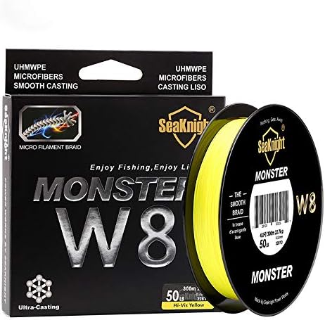 NaJi Braided Lines 8 Strands Weaves 328Yards/547Yards Super Smooth PE Braided Multifilament Fishing Lines for Sea Fishing 15-100LB