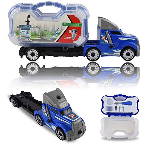 WolVol Take-A-Part Police Station - Police Headquarters Construction Playset with Screwdriver - Educational Toy for Kids & Children