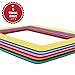 WANGHUI De Dazzle Set of 5 Colorful 4x6 inch Magnetic Refrigerator Photo Picture Frames. Includes Yellow, Orange, Light Blue, Pink, and Green.