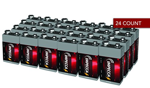 Impecca 9V Battery, Alkaline High Performance and Long Lasting 9V Batteries, 24 Count 6LR61 - Thumbnail 4