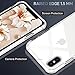 MATEPROX Compatible with iPhone Xs Max Case Clear Hybrid TPU Hard Cover with Thin Shockproof Bumper Protective Case for iPhone Xs Max 6.5'' (Clear White)