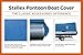 Classic Accessories Stellex Pontoon Boat Cover, Durable Boat Cover with Polyester Fade-Resistant Fabric (Blue)