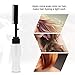Hair Dye Bottle Comb Salon Applicator for Hair Coloring, Highlighting, Balayage, Microbraiding & More Black