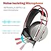 Gaming Headset, TecTri Stereo Gaming Headphones for PS4, Xbox One, PC, Nintendo Switch (Audio), Laptop with Mic, LED lights, Noise Canceling, Bass Surround, Volume Control, Over-Ear Headphone – Silverthumb 4