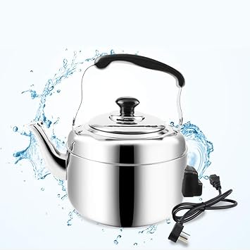 KPPLA Hogar Hervidor eléctrico, 5.5L de Acero Inoxidable sin Cable ...