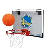 NBA Golden State Warriors Game On Indoor Basketball Hoop & Ball Set, Regular, Blue