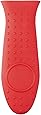 Amazon Basics Silicone Hot Skillet Handle Cover Holder, Red