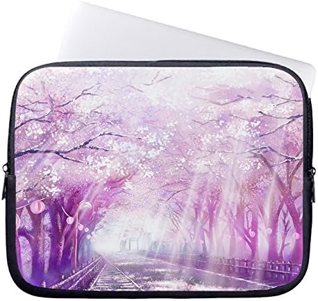 Buteri Romantic Cherry Blossom Love Story Neoprene Protective Laptop Sleeve 12 Inch MacBook Air Case MacBook Pro Sleeve and 12 Inch Laptop Bag Cover