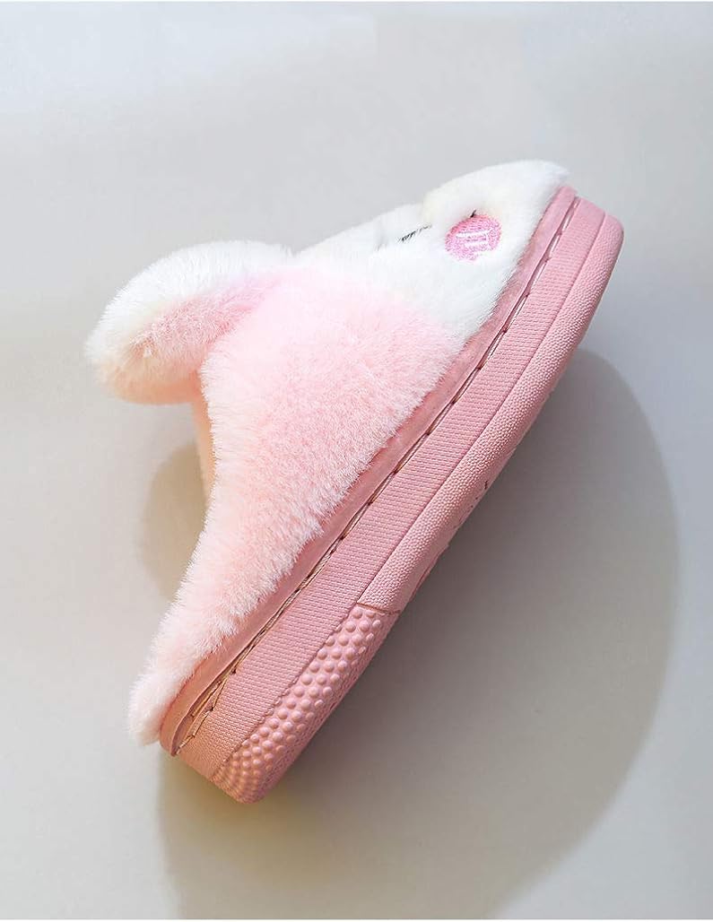 bedroom shoes for girls on Amazon Com Fuzzy Bunny Slippers Cute Rabbit Home Shoes For Girls Boys Kids Fur Lined Indoor House Slipper Warm Winter Slippers Pink Slippers