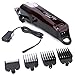 Perfetto Cordless Hair Clipper,Great for Barbers and Stylists,Rechargeable - 60+ Minute Run Time (Red)