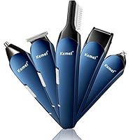 Grooming Kit, T-Antrix 8 in 1 Professional Mens Shaver Rechargeable Waterproof Beard and Mustache Trimmer,Noes and Ear Hair Trimmer, Hair Clippers for Men Barbers Salon with 3 Guide Combs