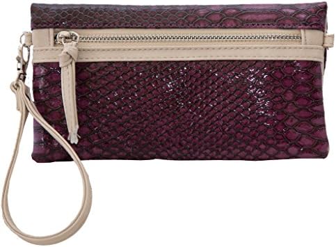 All-In-One Wristlet/Crossbody w/Charger - Plum