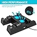 UMTELE Cooling Stand Compatible with Xbox One X/Xbox One S/Xbox One Controller, Vertical Charging Station with 2 Pack 600mAh Batteries & Games Storage, Dual Controller Charging Stationthumb 4
