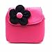 Little Girl Beauty Set Plush Flower Handbag + 2 Hair Clip + Necklace and Bracelet (Rose)
