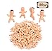 Lamoutor Mini Plastic Babies for Baby Shower Game and Ice Cube Plastic Baby 100 Pieces,1 Inch