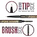 MICRO TIP Brow Definer Pencil - Waterproof & Smudgeproof ALL DAY WEAR - Cruelty FREE - Ultra Fine EXTRA Precision - Retractable Eyebrow Pencil - No Sharpener Needed - (LIGHT Brown)
