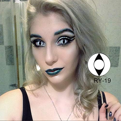 Yaogroo Mult-icolor Cosplay Eyes Cute Colored Charm and Attractive Fashion Contact Lenses Color Blends Cosmetic Makeup Eye Shadow Halloween Carnival Cosmetic Cosplay Eyes (Pattern5)