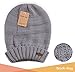 Brook + Bay Slouchy Beanie, Women's Winter Hats, Beanie Slouch Hats for Cold Weather, Oversized Beanie Knitted Hats for Women Gray