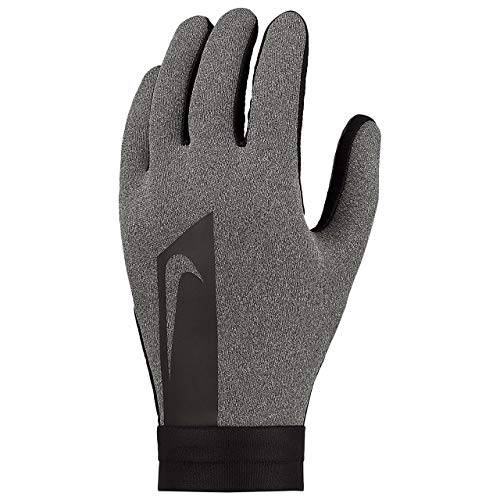NIKE Academy Hyperwarm Field Player Gloves Medium Charcoal Heather/Black