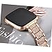 bayite Bling Bands Compatible with Fitbit Versa Band for Women, Metal Bracelet Replacement Wristband Smartwatch Accessories, Copper