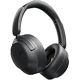QCY H3S Wireless Bluetooth Over-Ear Headphones with 56dB Hybrid ANC, 102H Playtime, Hi-Res Audio, Deep Bass, Gaming Mode, Comfort Fit, Foldable Design, Built-in Mic for Travel/Work (Black)