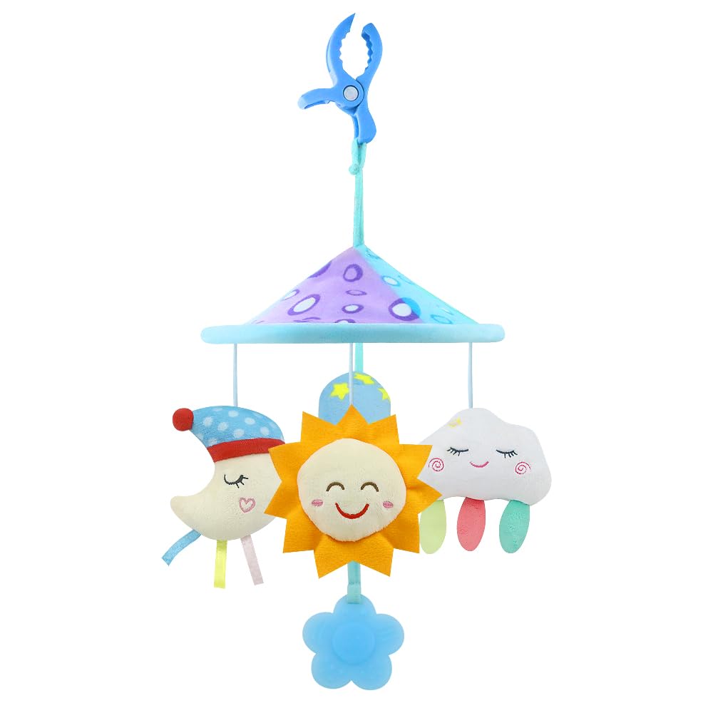 caterbee Baby pram mobile toys, Stroller toys for 0 Months up (Sky)