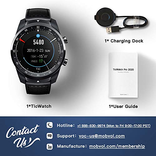 TicWatch Pro 2020 Fitness Smartwatch with 1GB RAM, built in GPS