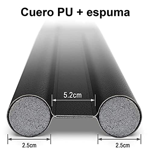KAMYSEN Protector y Guardapolvo para Puerta, Tapón de Aire para Debajo de La Puerta, Impermeable, Ajustable con Bloqueo de Ruido, Tope para Puerta de Bajo Puerta, Diseño de Doble Borde (1, Negro)