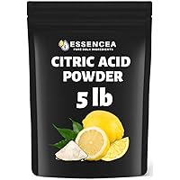 Essencea Citric Acid 5LB Pure Bulk Ingredients | Non-GMO | 100% Pure Citric Acid Powder [Packaging May Vary]