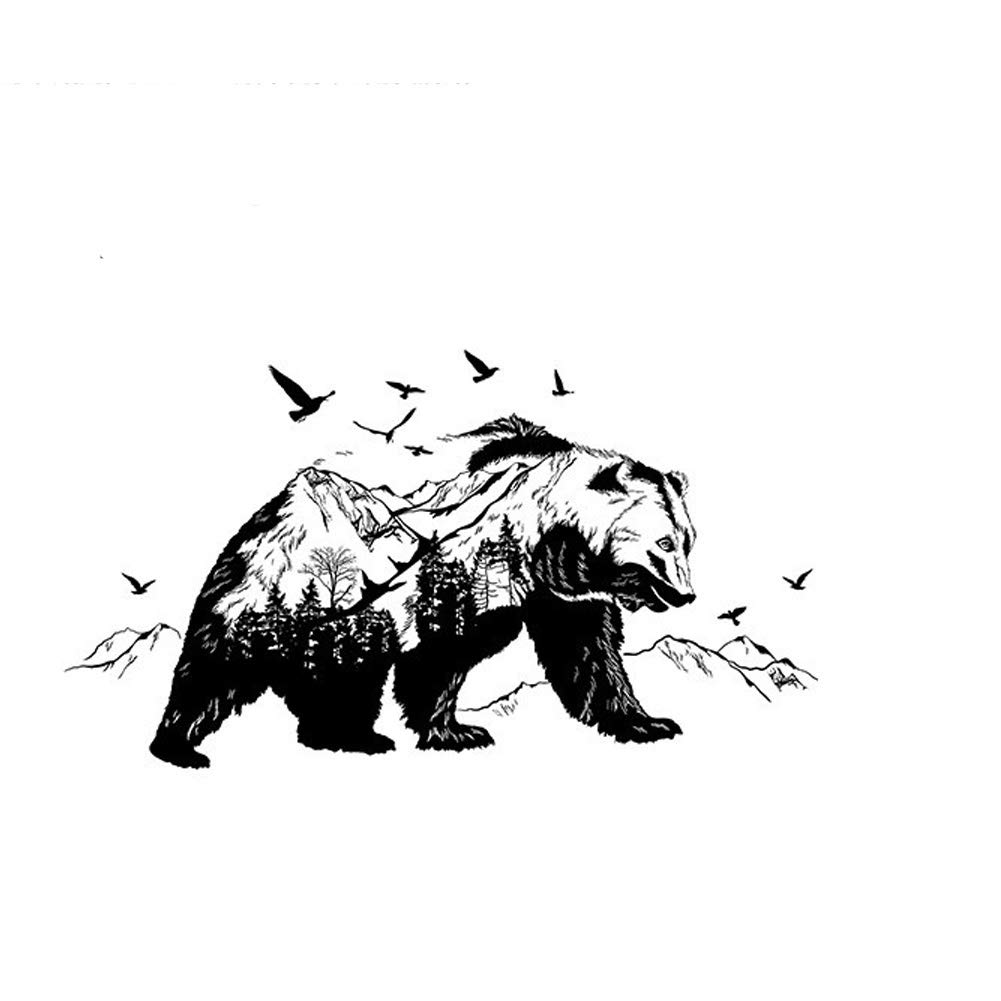 Walking Large Bear Wall Sticker for Room decal