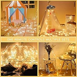 suddus Christmas Lights Outdoor,66 ft 200 LED Warm