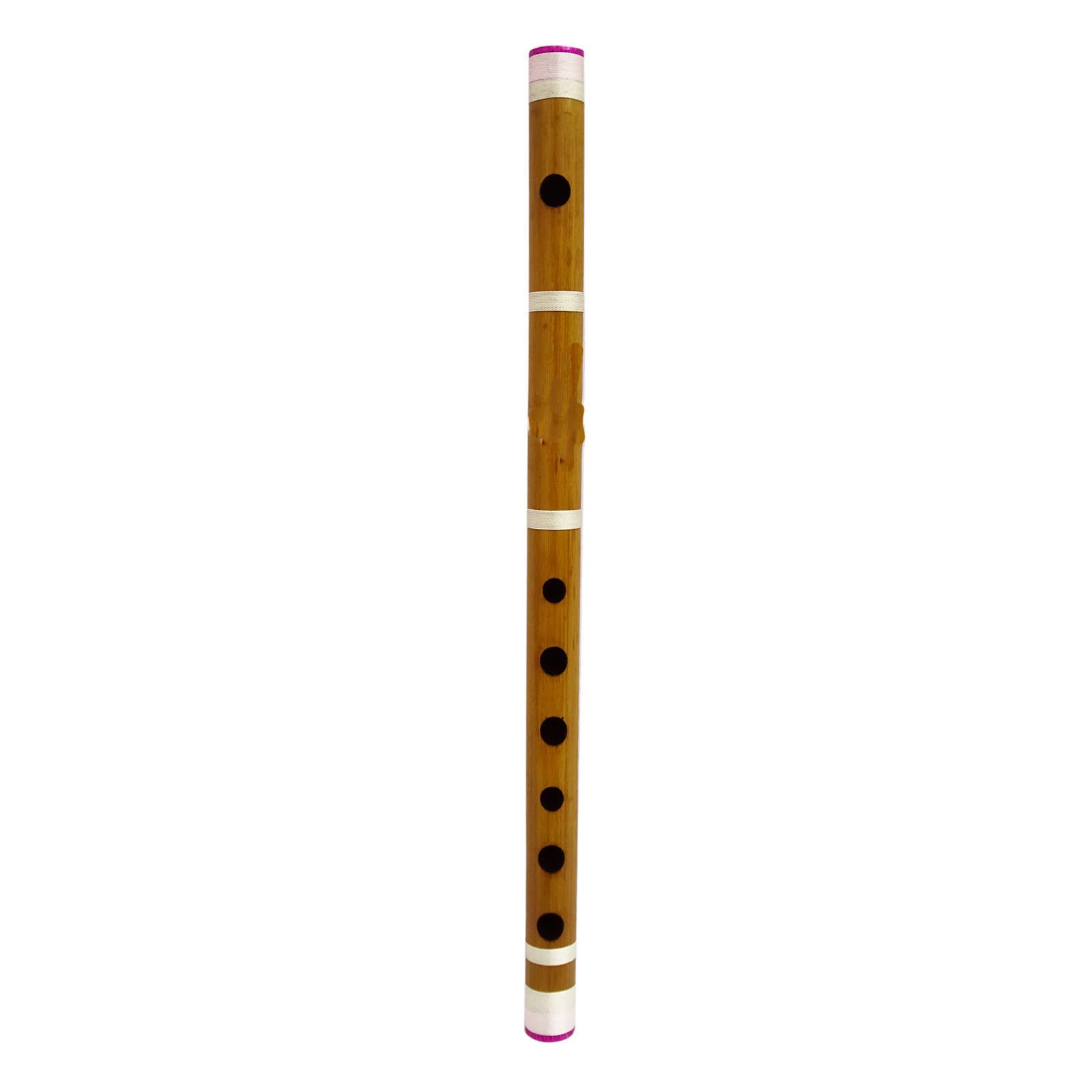 Traditional Indian Handmade Wooden Brown Bansuri Musical Instrument Bamboo Flute