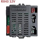 WELLYE RX43 12V Control Box Receiver Match 2.4G Bluetooth Remote Control,12V Mainboard Motherboad Accessories Children Electric Ride On Car Replacement Parts