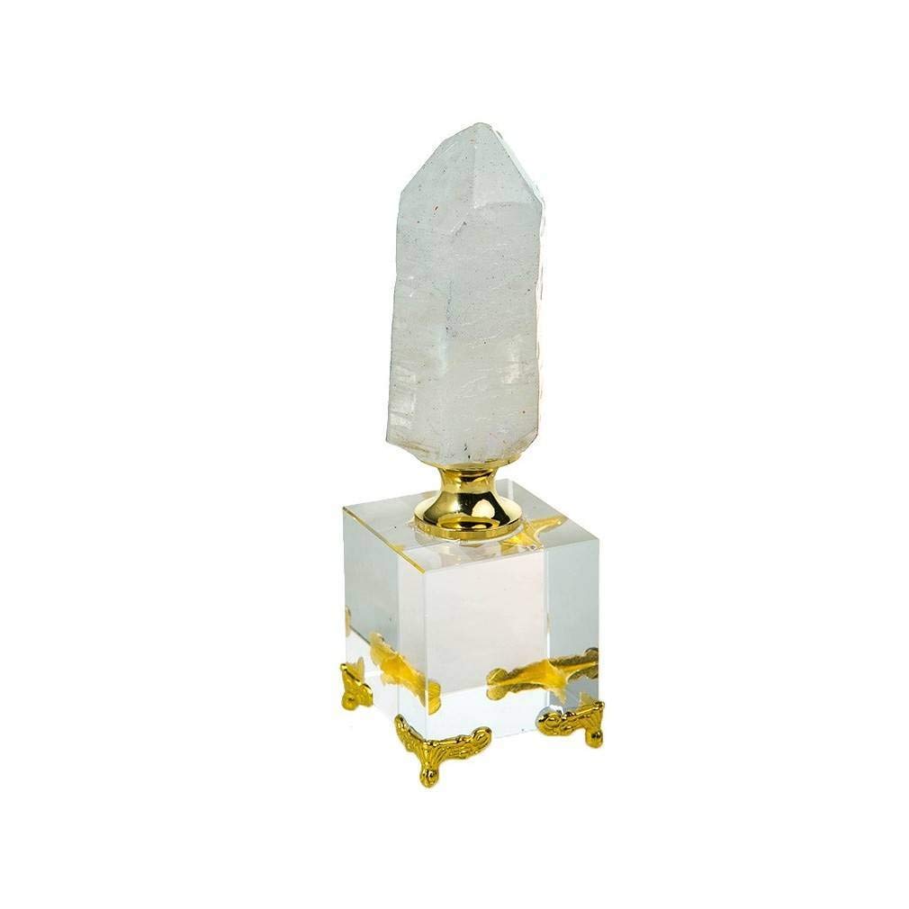 lachineuse Feng Shui Natural Crystal Point on Stand