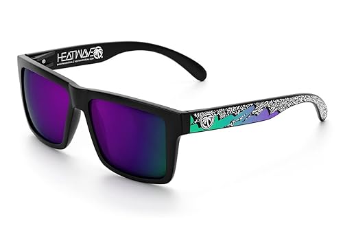 Heat Wave Visual Vise Z87 Scribble Sunglasses in Ultra Violet