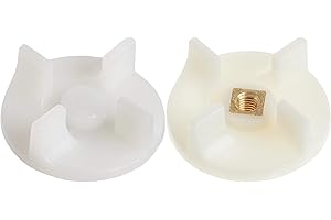 Wonder Star Nylon Coupler Set for Preeti Mixer Grinder, White, Motor and Jar Couplers, 2 Piece